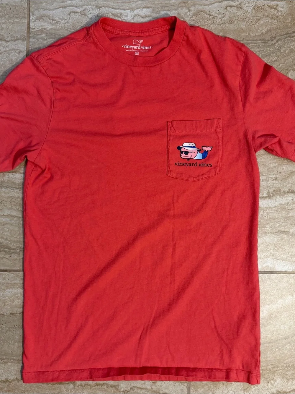 Vineyard Vines Red Whale Lounge Graphic Tee